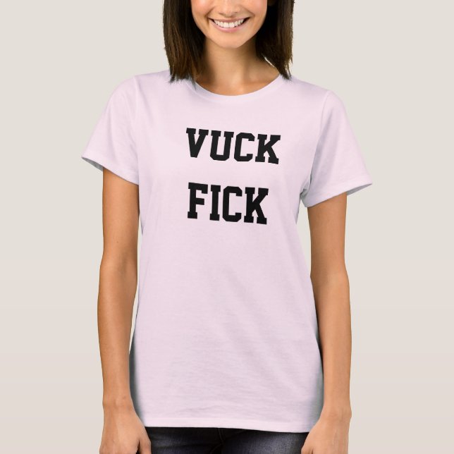 T-shirt Chemise Michael Vick drôle de Vuck Fick (Devant)
