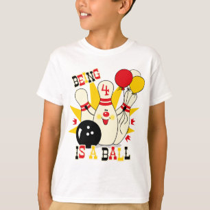 T-shirt Chemise mignonne d'anniversaire de Pin de bowling