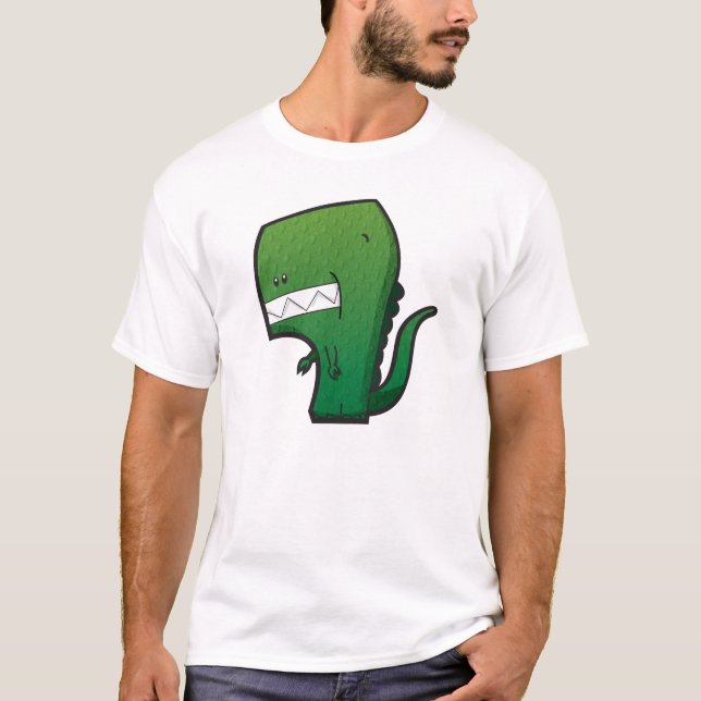 T-shirt Chemise mignonne de caractère de T-REX (Devant)