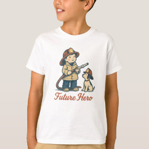 T-shirt Chemise Mignonne de Futur Pompier