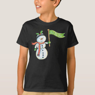 T-shirt Chemise mignonne de Noël de bonhomme de neige