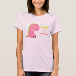 T-shirt chemise mignonne de rawr de dinosaure