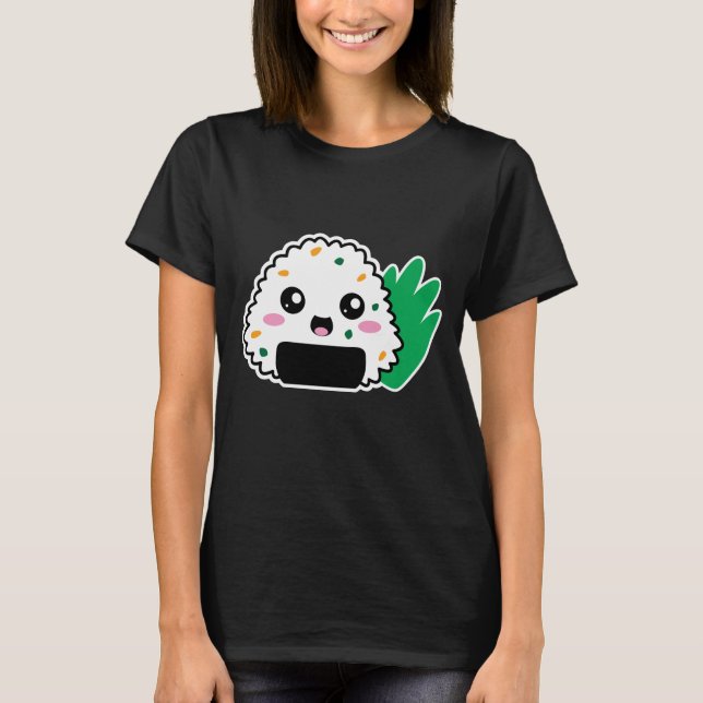 T-shirt Chemise mignonne d'Onigiri (audacieuse) (Devant)