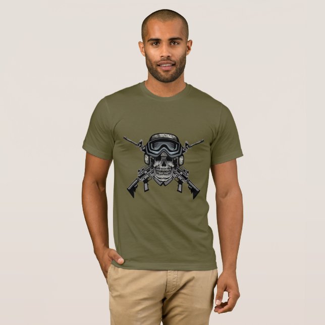T-shirt Chemise militaire masculine (Devant entier)