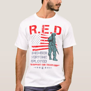 T-shirt Chemise Militaire Vendredi Rouge Se Souvient Que T