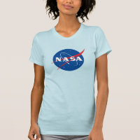 Chemise mince féminine Iconique de la NASA (bleu U