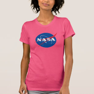 T-shirt Chemise mince féminine Iconique de la NASA (Rose c