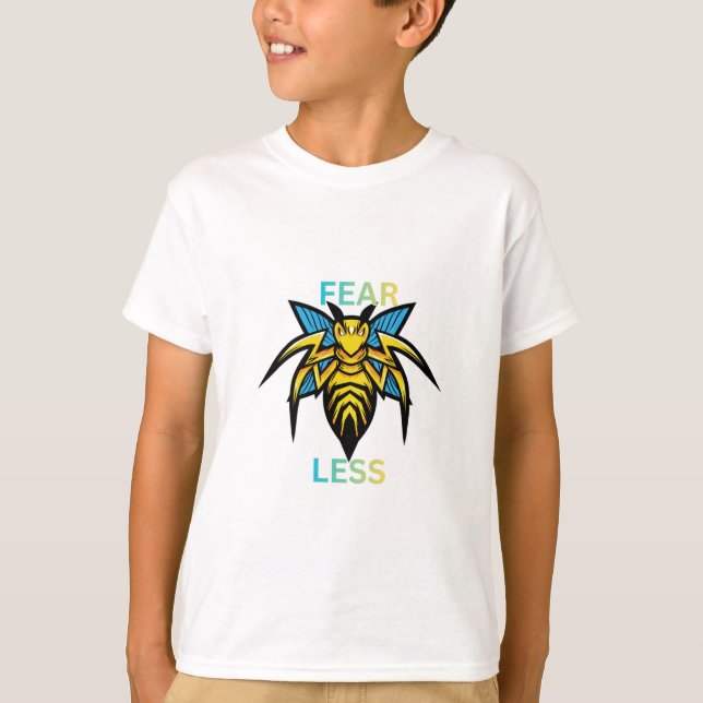 T-shirt Chemise Minimaliste Sans Peur (Devant)