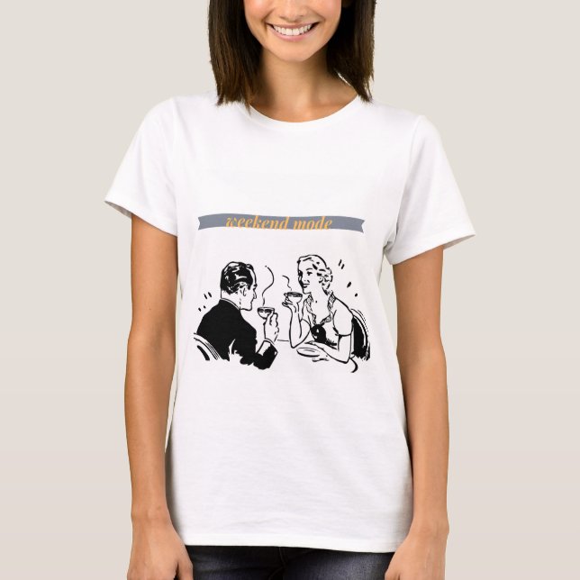 T-shirt Chemise mode week-end (Devant)