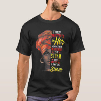T-shirt Chemise Mois de l'histoire des Noirs Femme africai