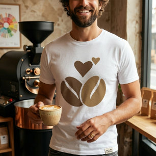 T-shirt Chemise Molécule de Caféine Amateur de Café Chimie
