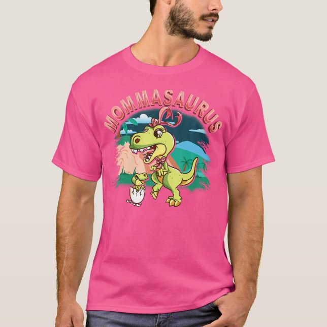 T-shirt Chemise Mommasaurus Momma Saurus Dinosaur T Rex Cu (Devant)