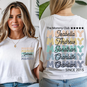 T-shirt Chemise Mommy Club personnalisée - Sweatshirt Retr