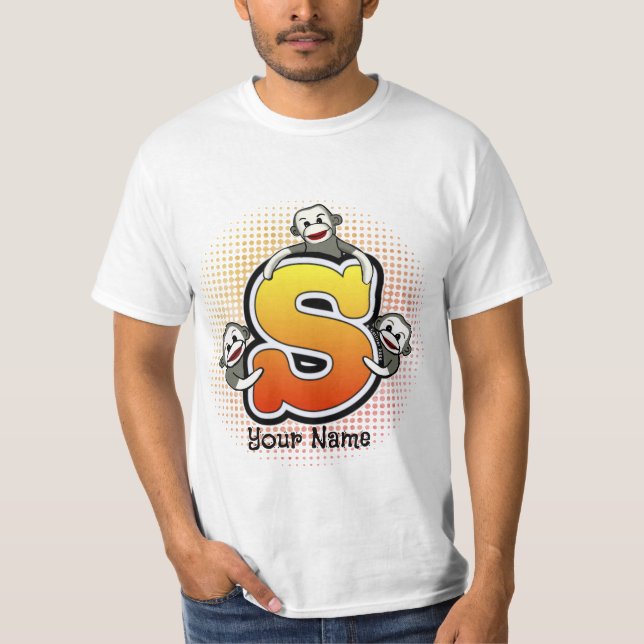 T-shirt Chemise Monogram S Sock Monkey (Devant)