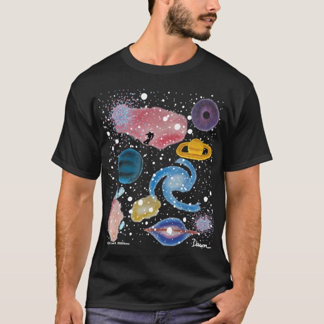 T-shirt Chemise montage astronomique (Devant)