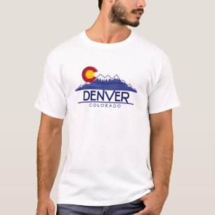 T-shirt Chemise montagnes bois Denver Colorado