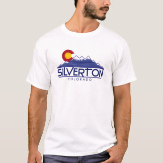 T-shirt Chemise montagnes en bois Silverton Colorado