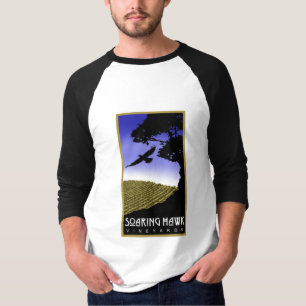T-shirt Chemise montante de base-ball de vignobles de