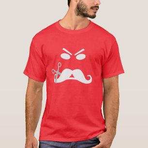 T-shirt Chemise Moustache en colère - choisir le style