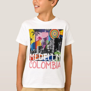 T-shirt Chemise Mural du graffiti Cool MEDELLÍN COLOMBIA