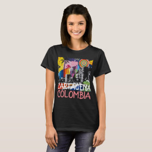 T-shirt Chemise murale d'un Cool de Carthagène en Colombie