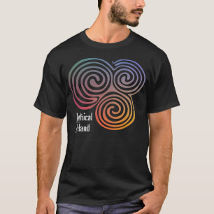 T-shirt Chemise mythique foncée de l'Irlande