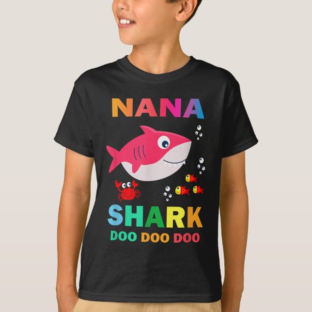 T-shirt Chemise Nana Shark, Cadeau De Fête des pères De L' (Devant)