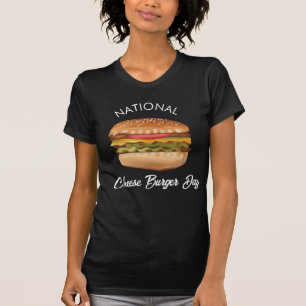 T-shirt Chemise nationale du hamburger au fromage