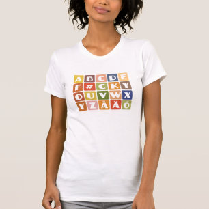 T-shirt Chemise Naughty Alphabets - choisir style & couleu