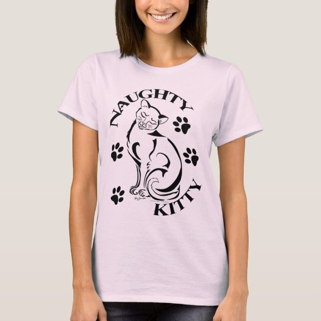 T-shirt Chemise Naughty Kitty (Devant)