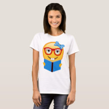 Chemise nerd de rat de bibliothèque d'Emoji
