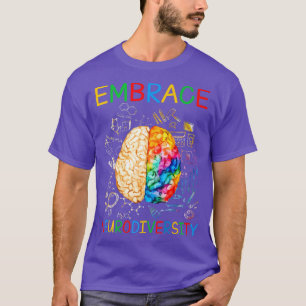 T-shirt Chemise Neurodiversity Embrasser la Sensibilisatio