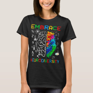T-shirt Chemise Neurodiversity Embrasser la Sensibilisatio