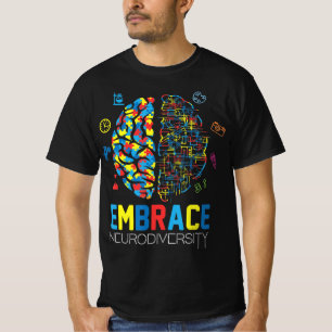 T-shirt Chemise Neurodiversity Embrasser la Sensibilisatio