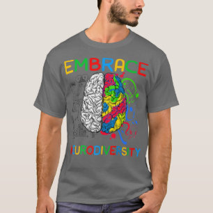T-shirt Chemise Neurodiversity Embrasser la Sensibilisatio