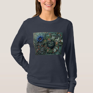 T-shirt Chemise Neurographique – Abstraite Vert Émeraude