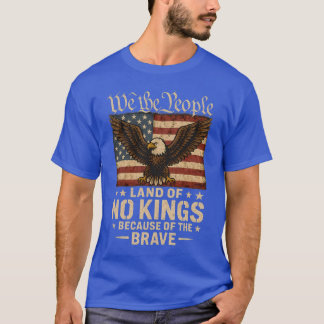 T-shirt Chemise No Kings America Drapeau Vintage No Kings