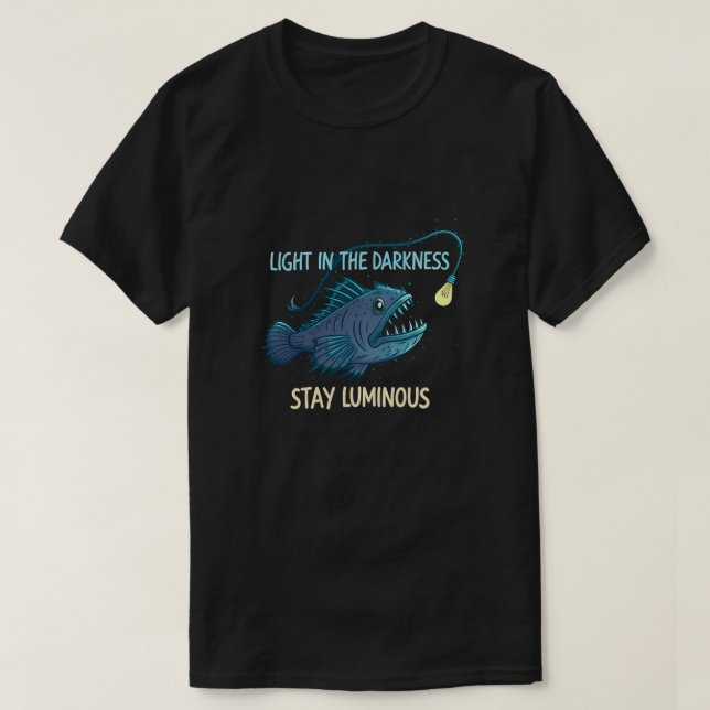 T-shirt Chemise nocturne de poisson-pêcheur lumineux - Be  (Design devant)