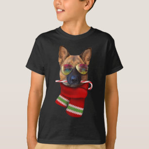 T-shirt Chemise Noël en Juillet Berger Allemand Sungles Do