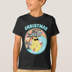 T-shirt Chemise Noël en Juillet Plage Vacances d'Été Chemi