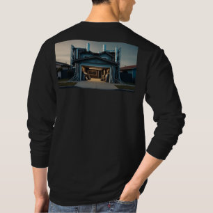 T-shirt Chemise noire à manches longues pour hommes Garage
