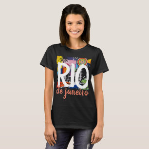 T-shirt Chemise noire Cool de Rio de Janeiro Brésil