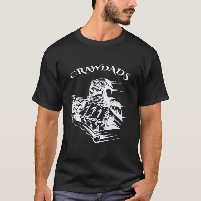 T-shirt Chemise noire Crawdads (Devant)