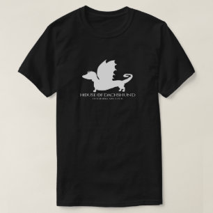 T-shirt Chemise noire Dachshund Fun