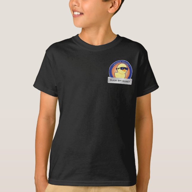 T-shirt Chemise noire d'agent (Devant)