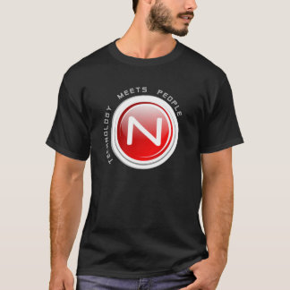 T-shirt Chemise noire de logo de solutions de Nteract -