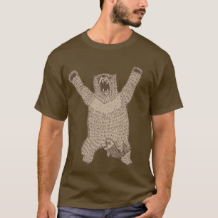 T-shirt Chemise noire de l'Ours hurleur
