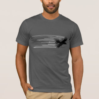 T-shirt Chemise noire d'oiseau