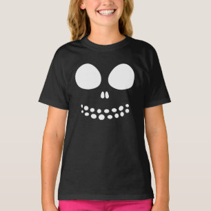 T-shirt Chemise noire face crâne