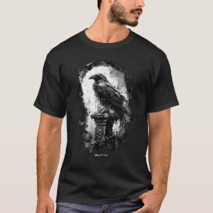 T-shirt Chemise noire Heavy Metal "Regard abyssal" avec co